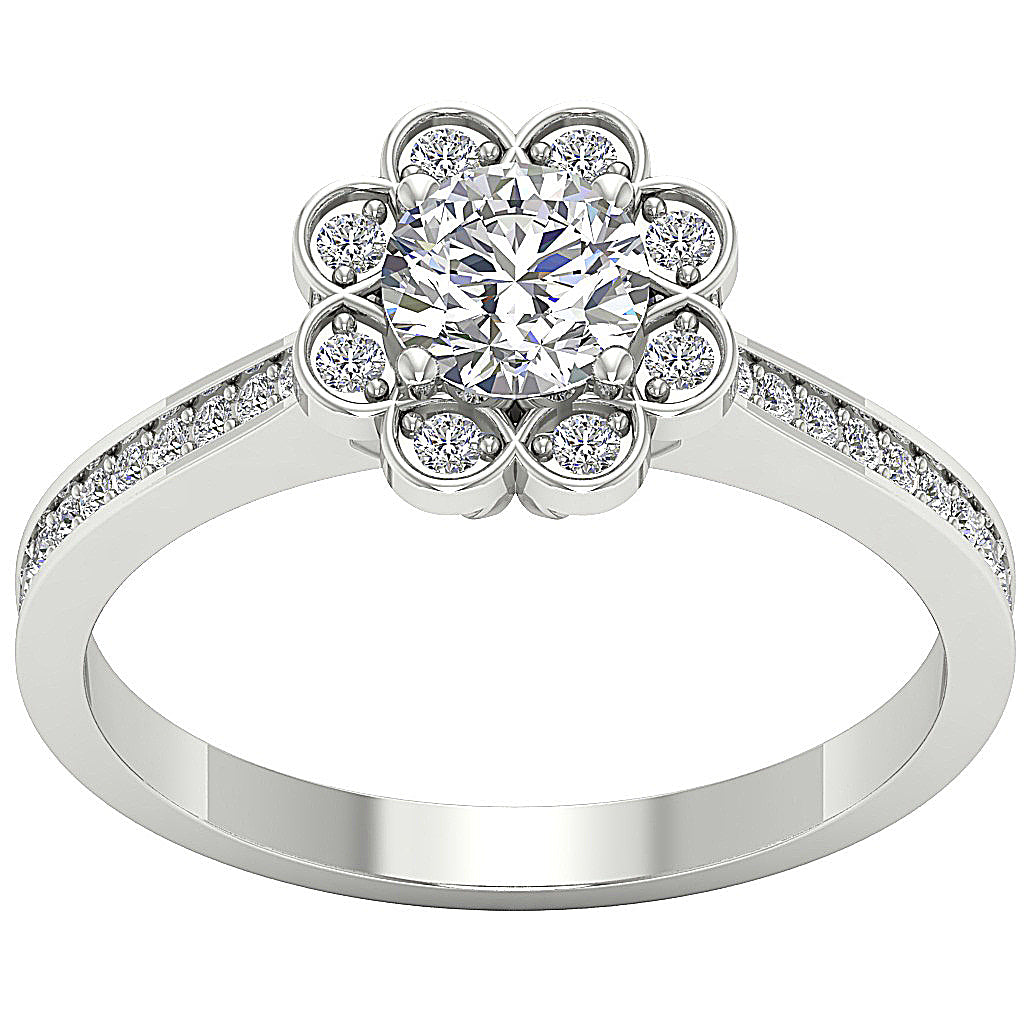 14kWhiteGoldRoundDiamondRing