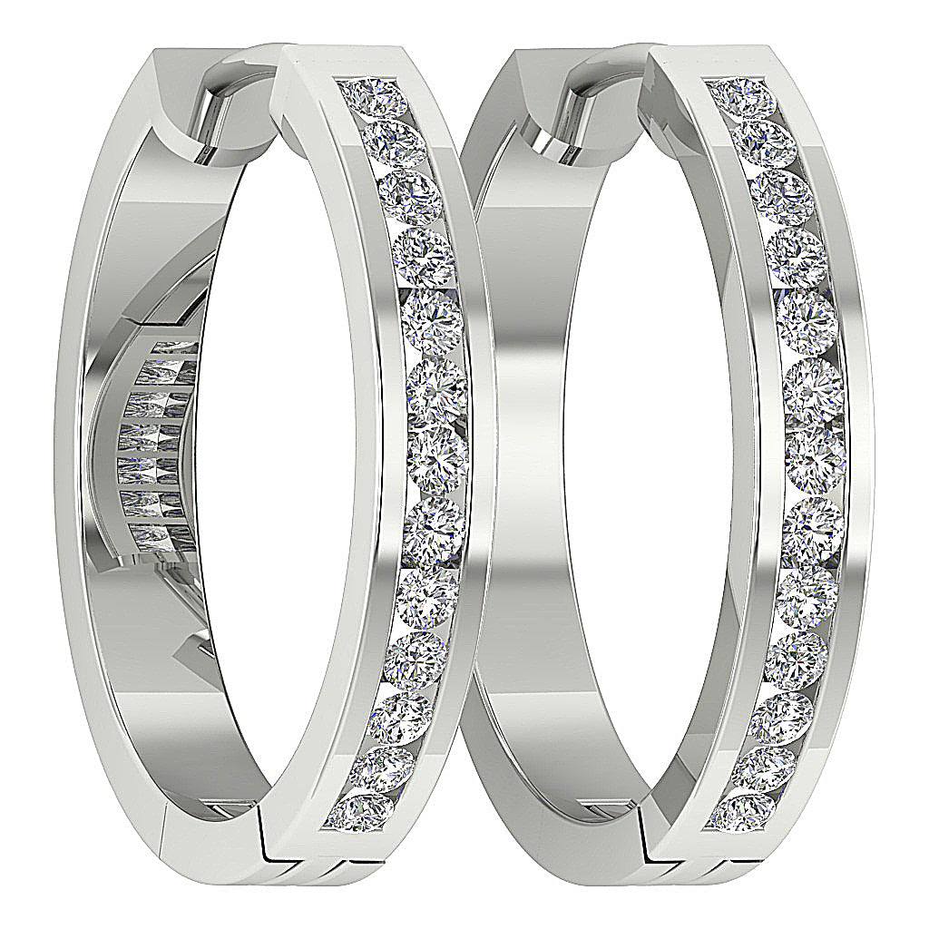 14kSolidGoldRoundCutDiamondEarring
