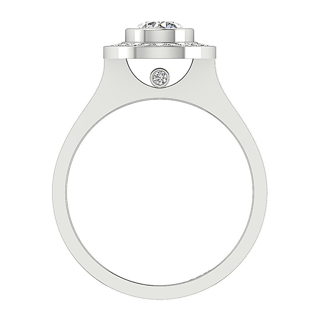 14kWhiteGoldRoundDiamondRingPaveSet