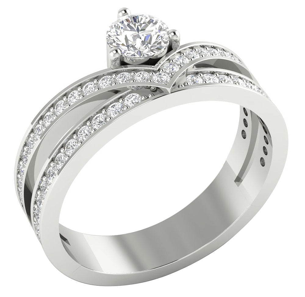 14kWhiteGoldNaturalDiamondRing