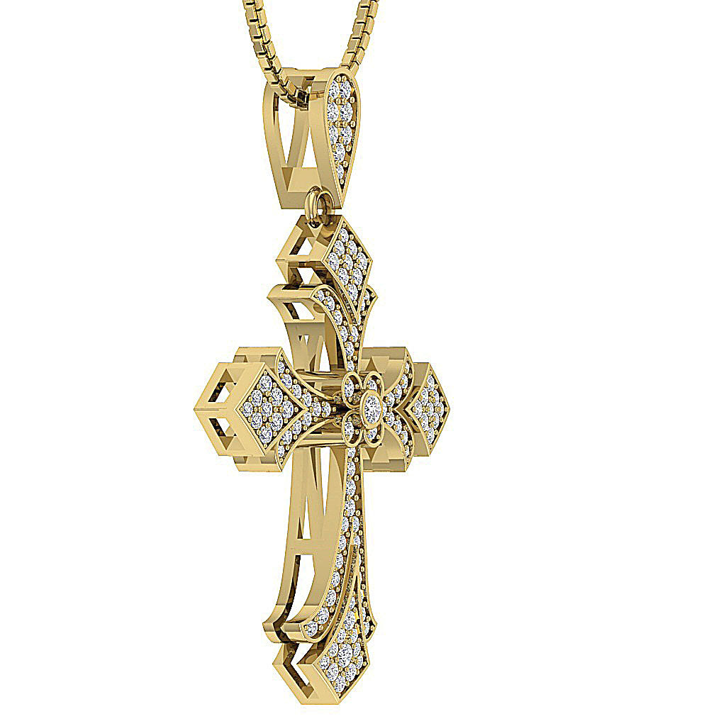 14kGoldDesignerCrossPendant