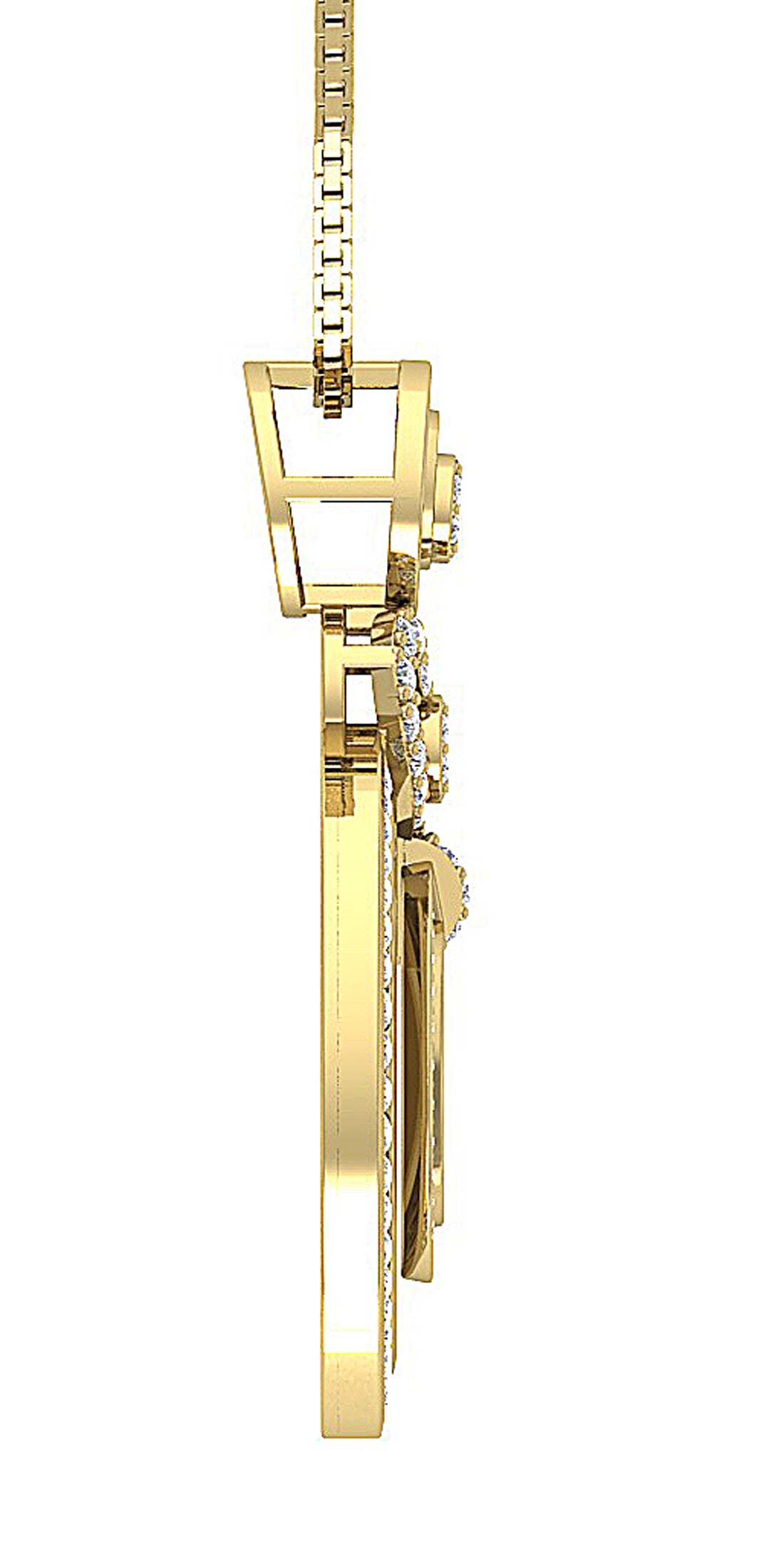 14kYellowGoldDesignerWeddingPendant