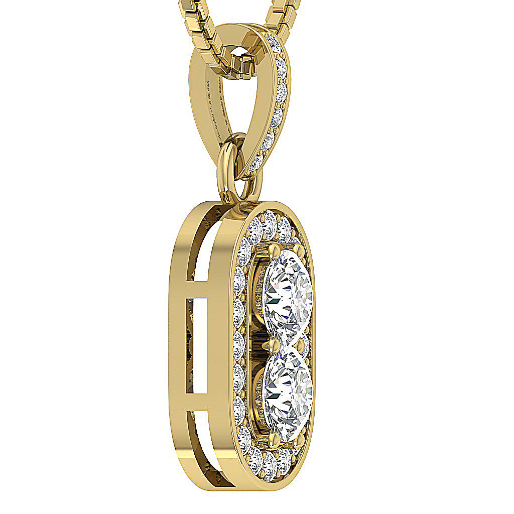 14kYellowGoldDesignerWeddingPendant