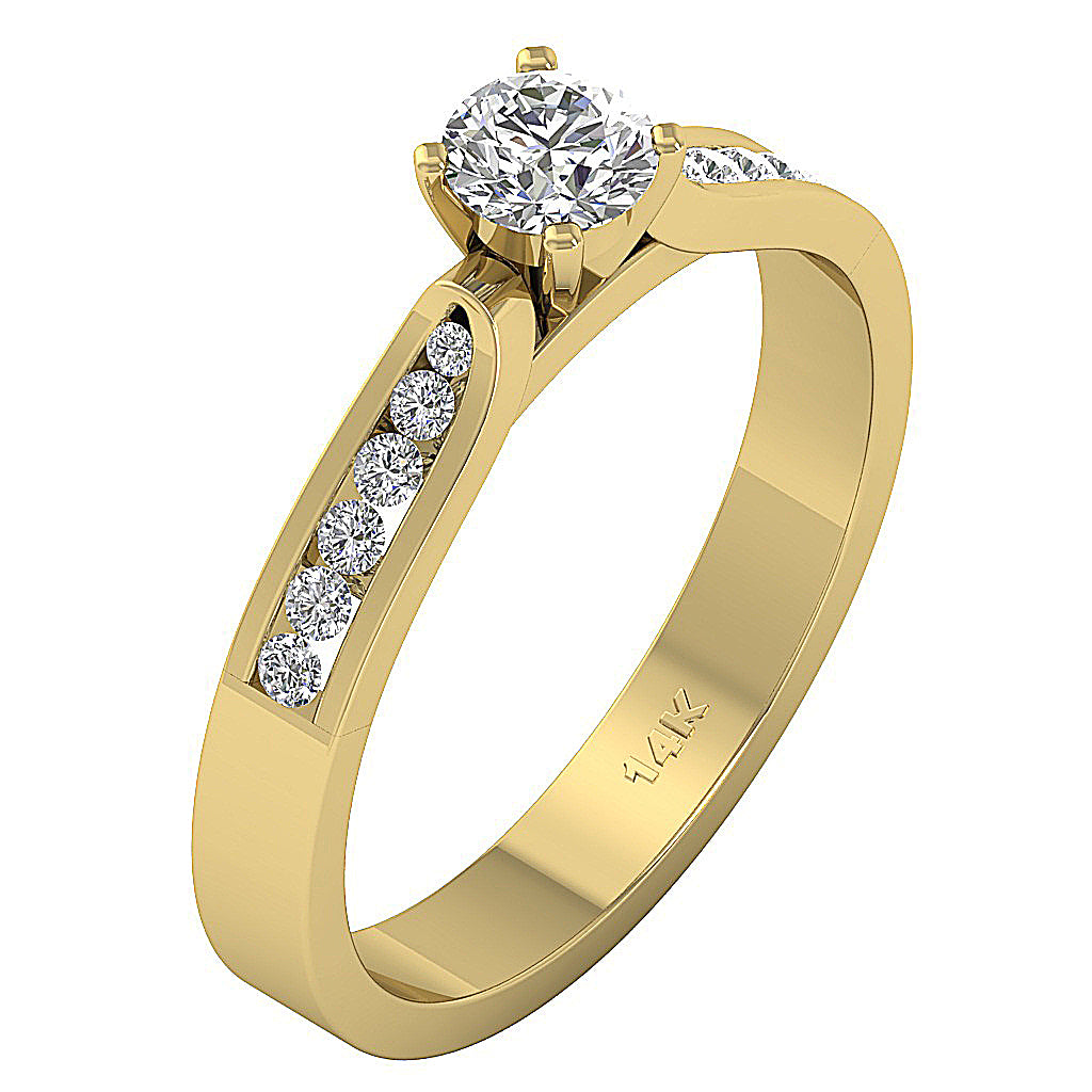 SideView14kYellowGoldDesignerSingleSolitaireRing