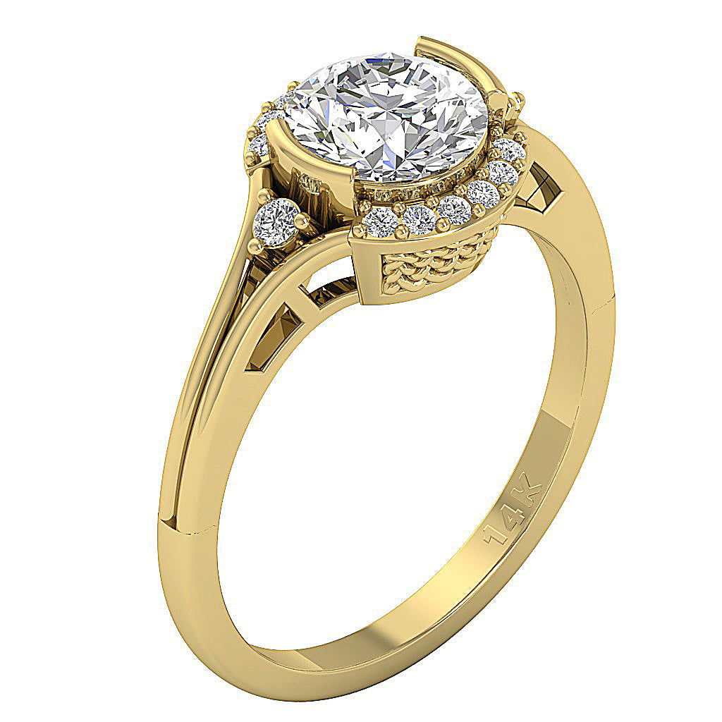 14kYellowGoldDesignerSolitaireEngagementRing