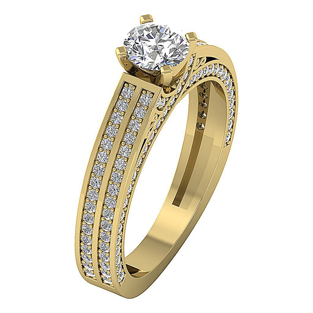 14kYellowGoldDesignerSolitaireAnniversaryRing