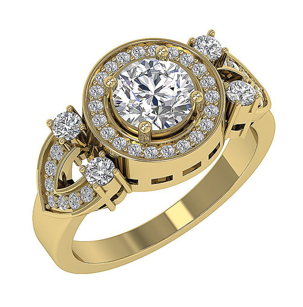 14kYellowGoldDesignerSolitaireAnniversaryRing