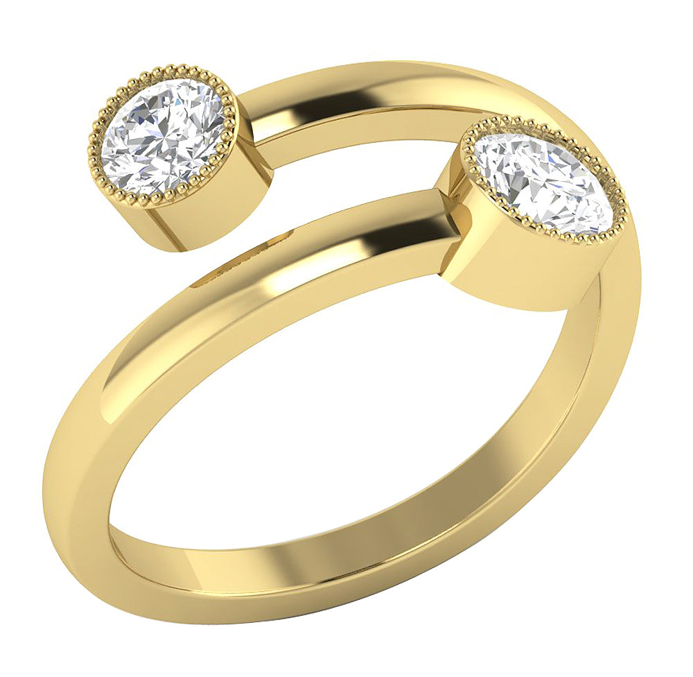 14kYellowGoldDesignerTwoStoneAnniversaryRing