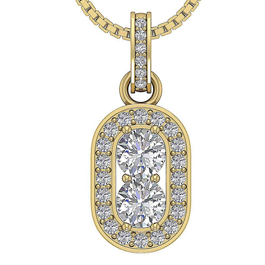 14kYellowGoldRoundDiamondPendant