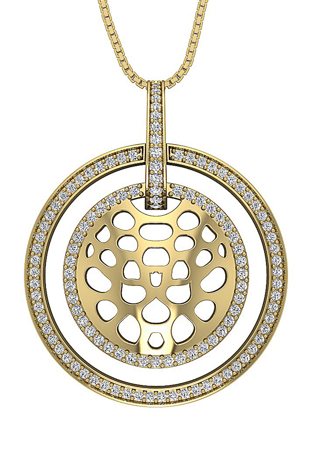 14kYellowGoldGenuineDiamondAnniversaryPendants