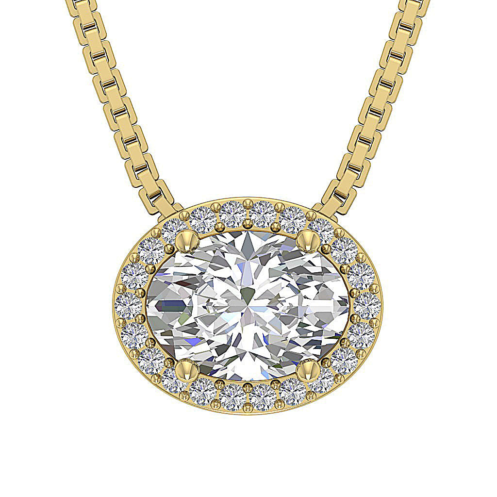 14kYellowGoldRoundDiamondPendants