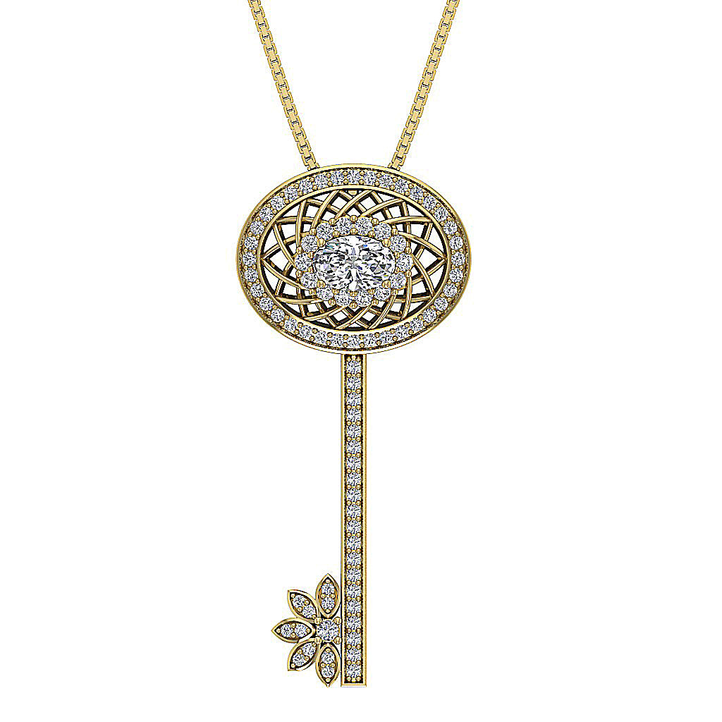 14kYellowGoldGenuineDiamondPendants
