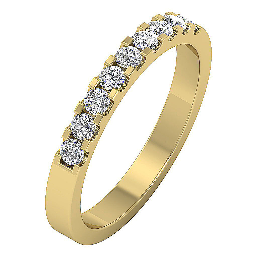 14kYellowGoldGenuineDiamondAnniversaryRing