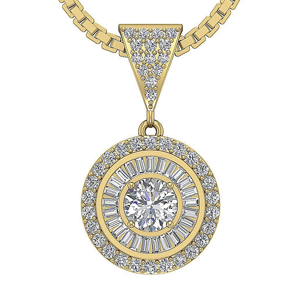 14kYellowGoldGenuineDiamondCircleofLovePendants