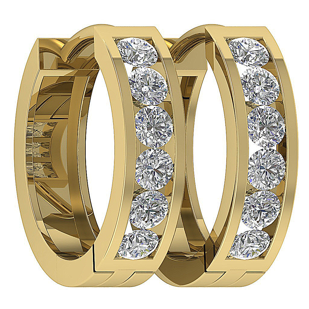 14kGoldNaturalDiamondEarring
