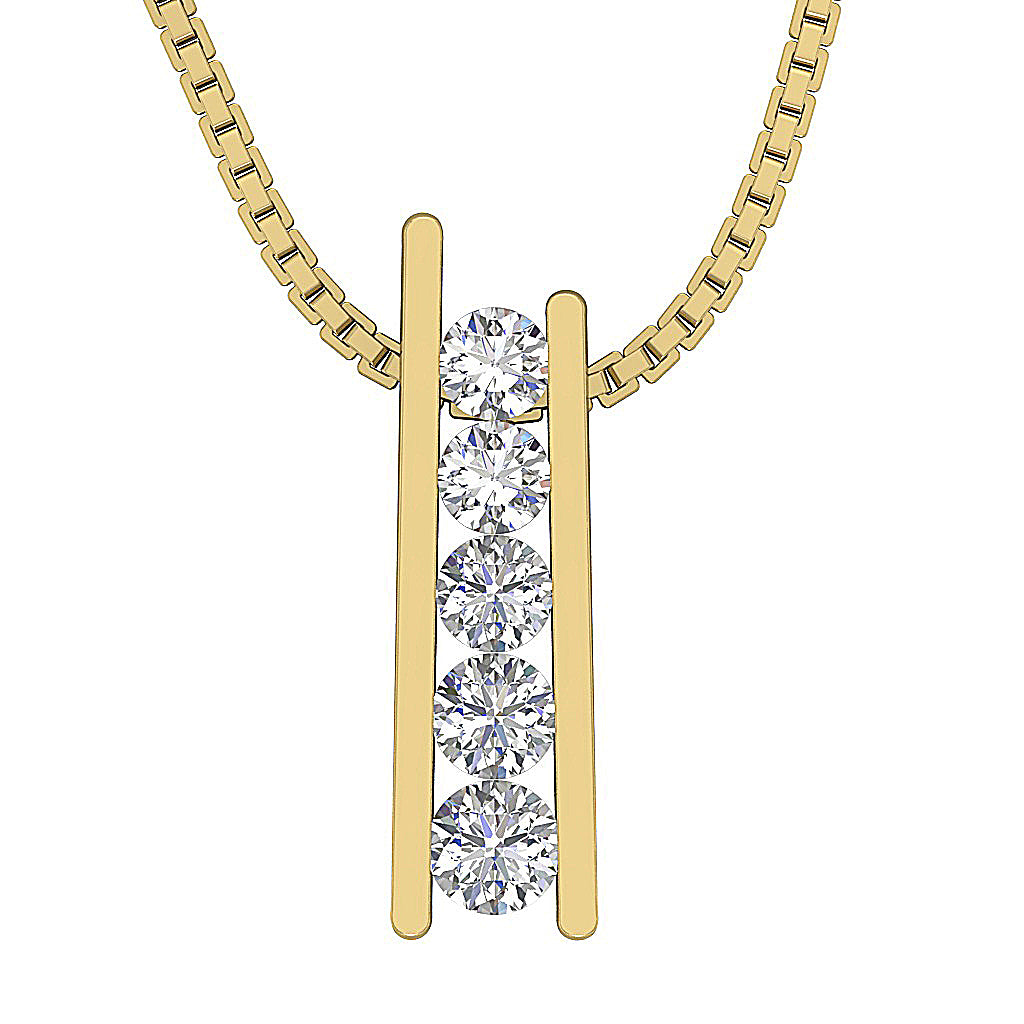 14kYellowGoldGenuineDiamondPendants