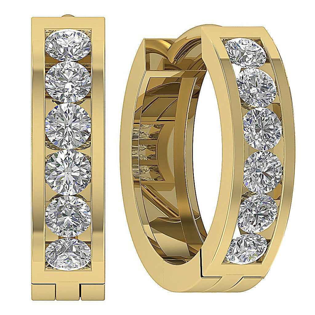 14kYellowGoldNaturalCutDiamondEarring