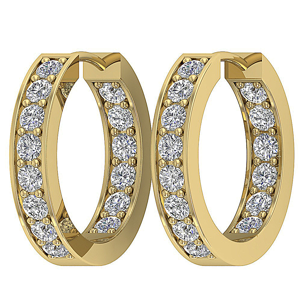 14kGoldRoundCutDiamondEarring