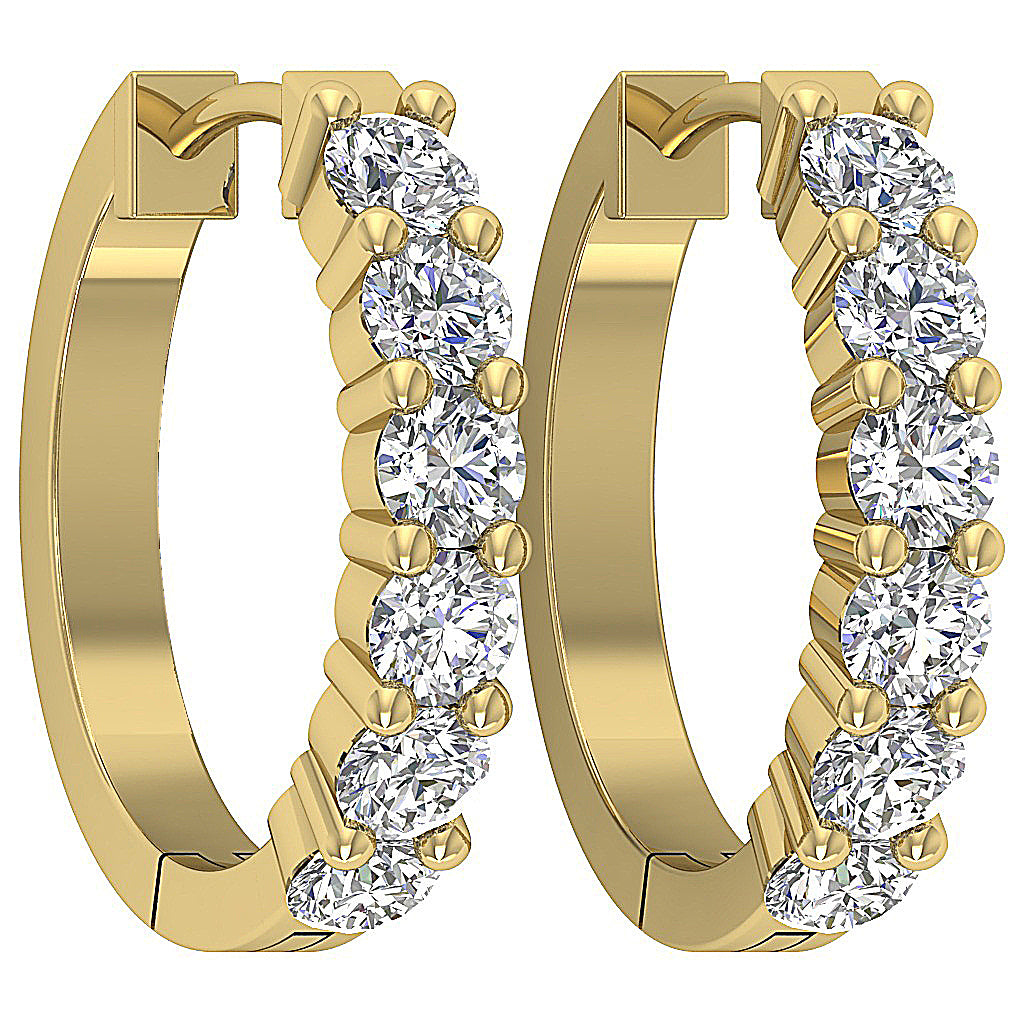 14kGoldRoundCutDiamondEarring