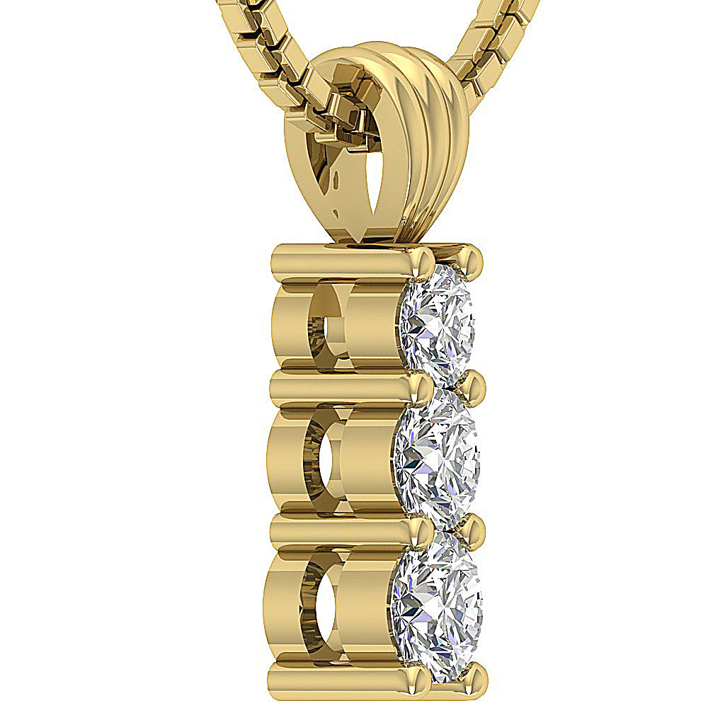 14kYellowGoldNaturalCutDiamondPendant