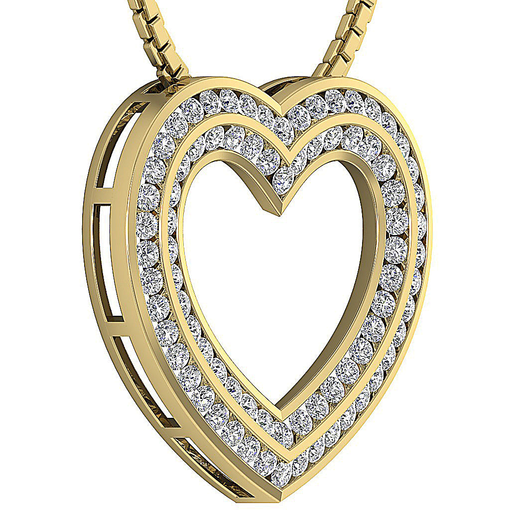 14kYellowGoldNaturalCutDiamondPendant