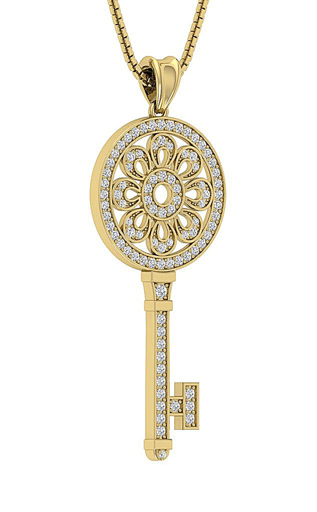 14kYellowGoldNaturalCutDiamondPendants