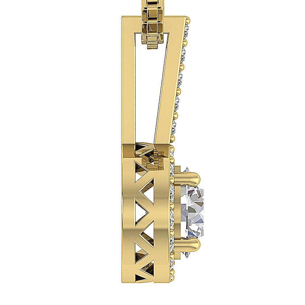 14kSolidGoldRoundDiamondCircleofLovePendants