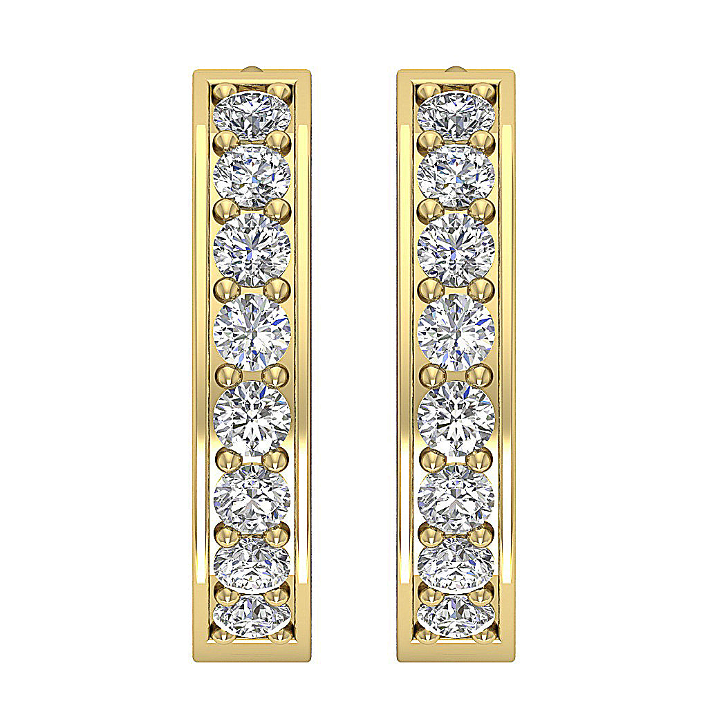 14kYellowGoldNaturalDiamondEarring