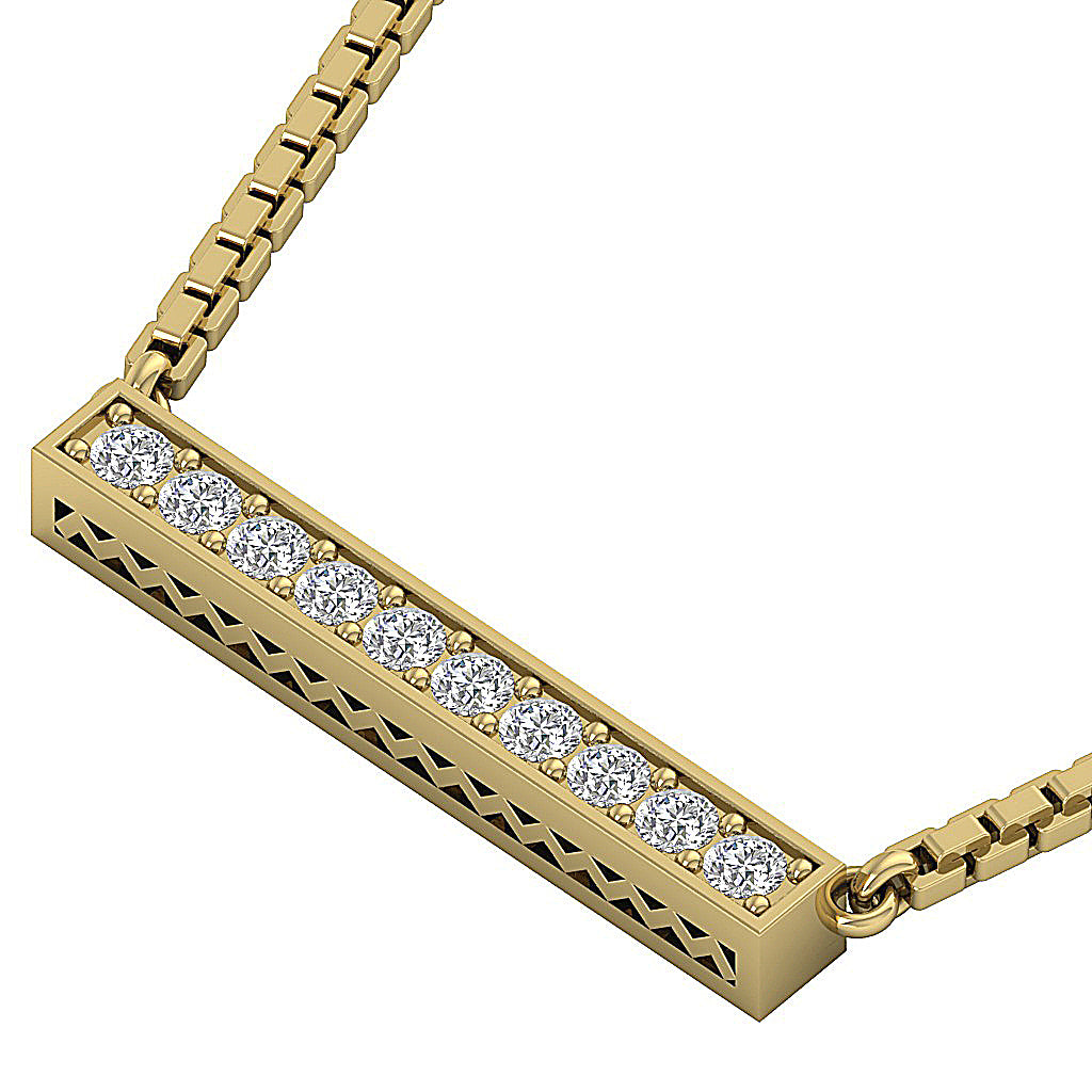 14kSolidGoldRoundDiamondPendants