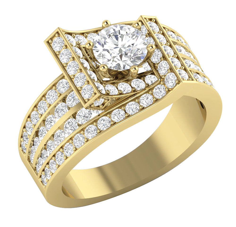 14kYellowGoldRoundDiamondEngagementRing