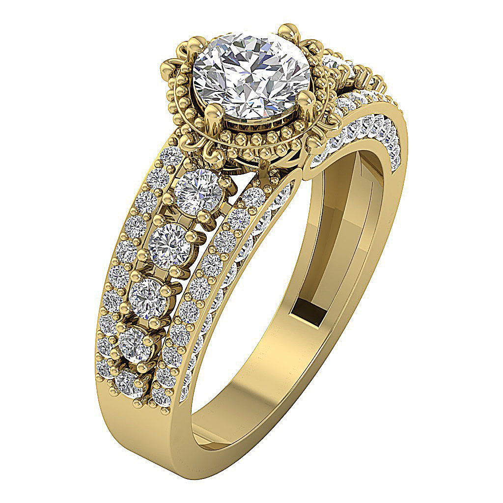 14kYellowGoldRoundDiamondEngagementRing
