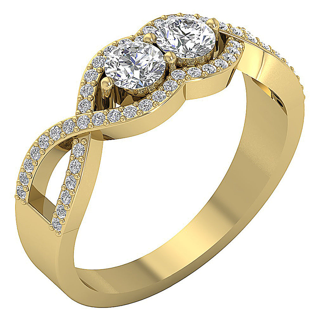 14kYellowGoldRoundDiamondEngagementRing