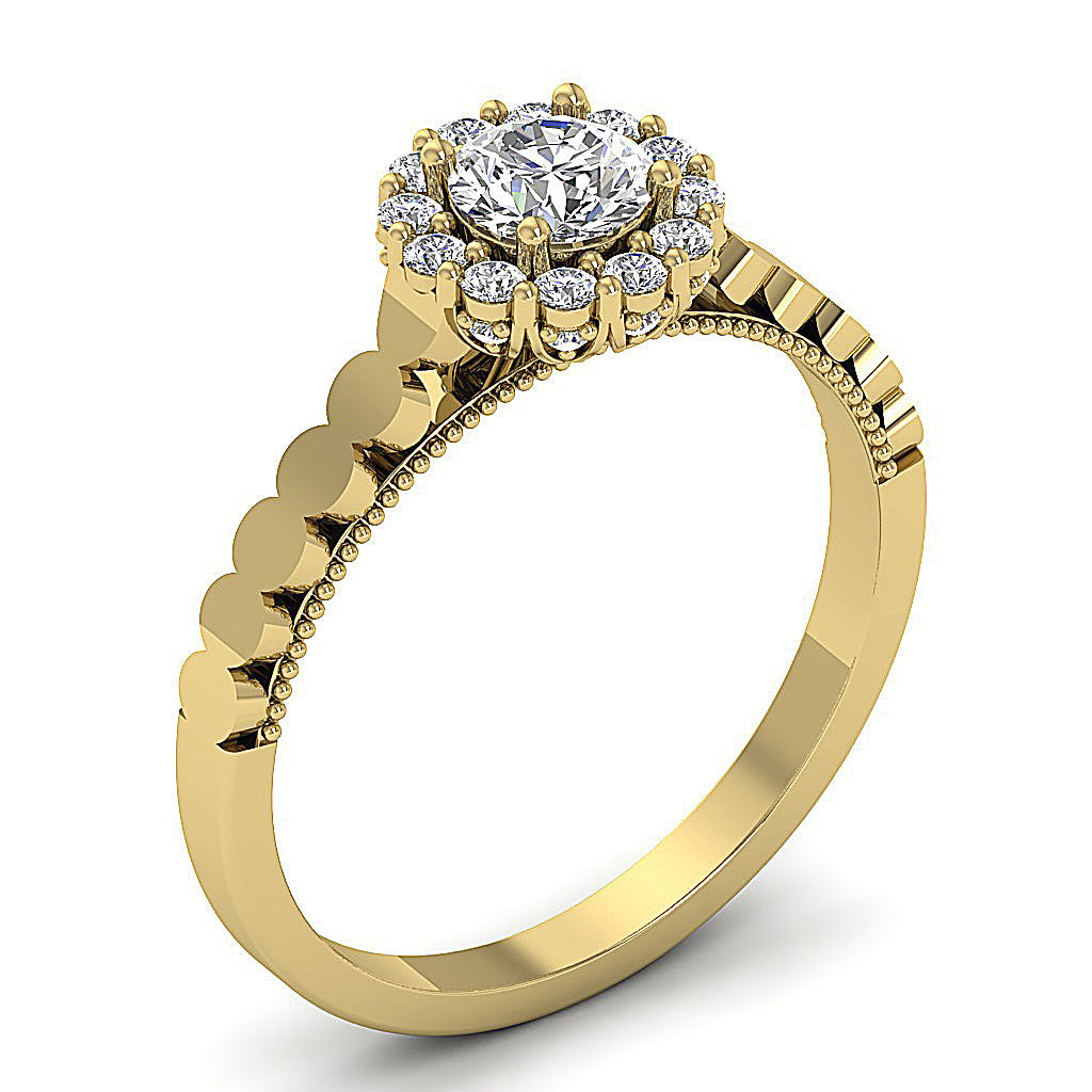 14kYellowGoldRoundDiamondEngagementRing