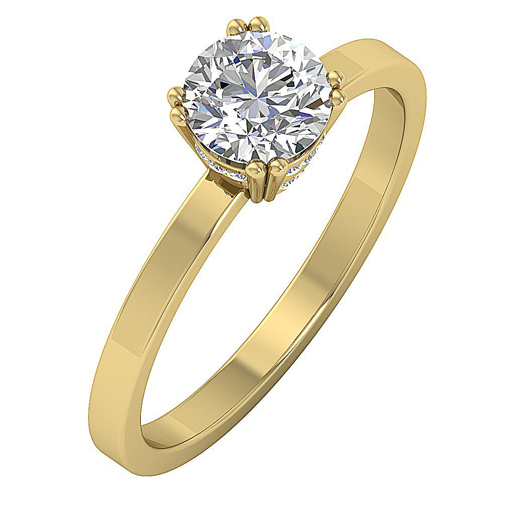 14kYellowGoldSolitaireEngagementRing