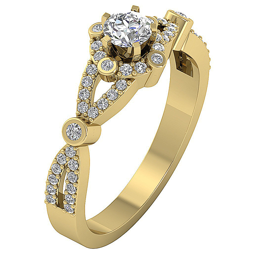 14kYellowGoldSolitaireEngagementRing