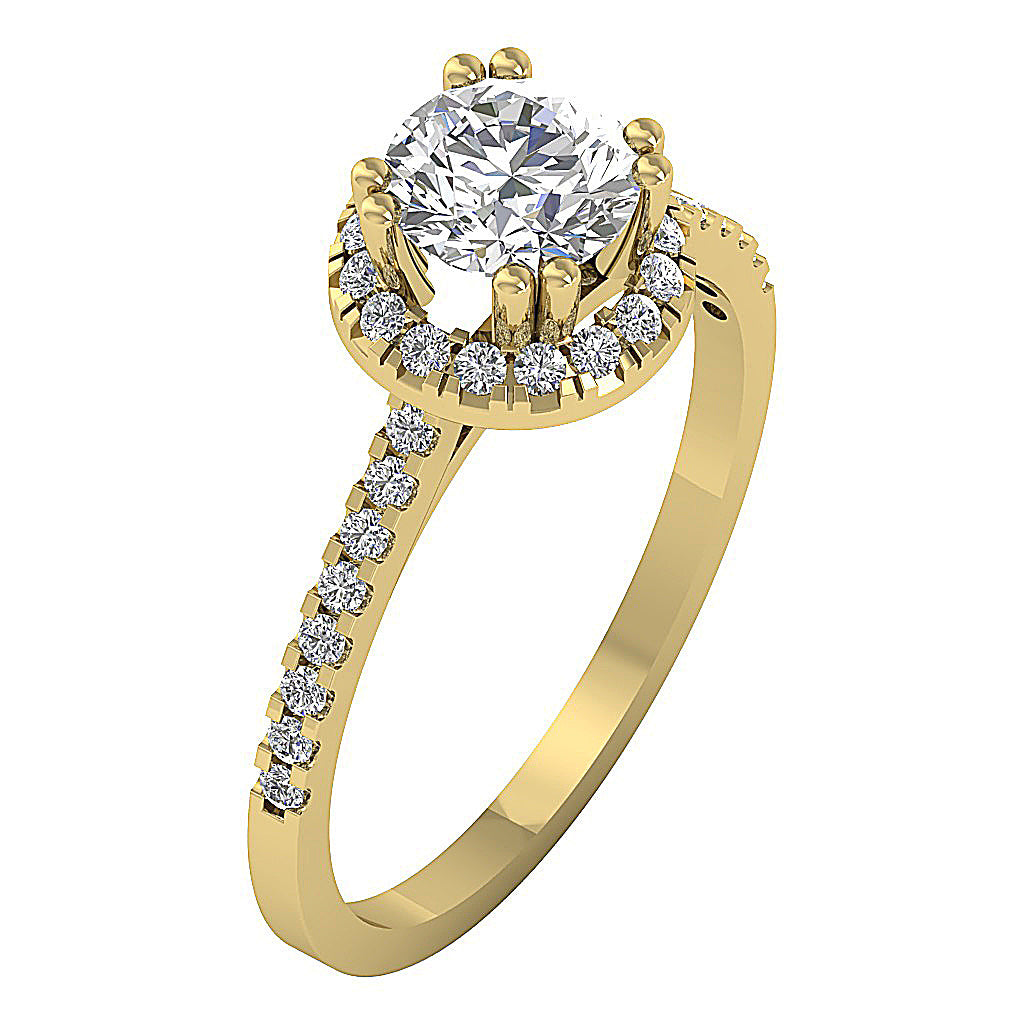 14kYellowGoldRoundDiamondSolitaireRing