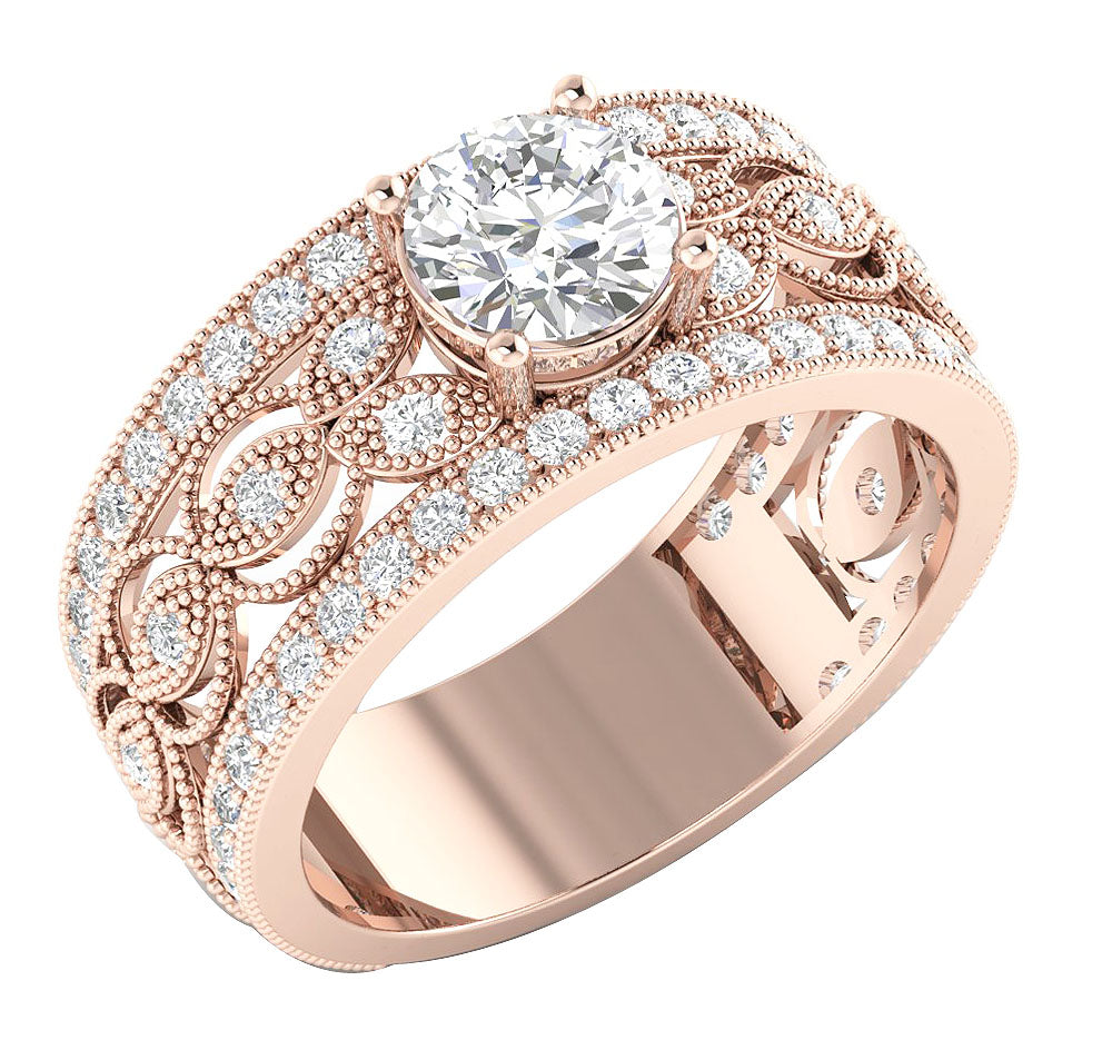 14kRoseGoldProngSetEngagementRing