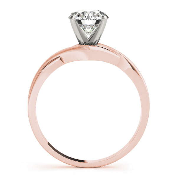 Matte-Finish-Bypass-Diamond-Engagement-Ring-Rose-Gold-Side-View