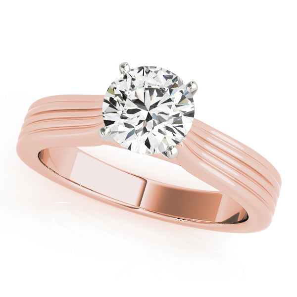 Ribbed-Band-Diamond-Solitaire-Cathedral-Engagement-Ring-Rose-Gold