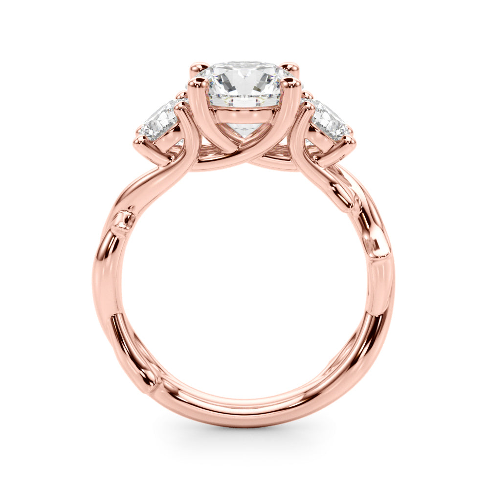 Designer Three Stone Engagement Ring