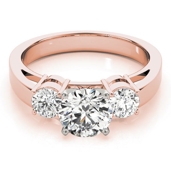 Handcrafted Round Cut 3-Stone Lab-Grown Diamond Ring for Her