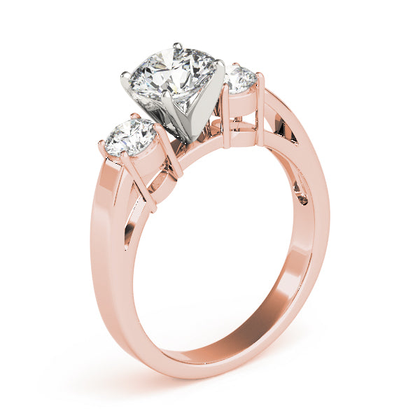 "Past, Present, Future" 3-Stone Lab Diamond Ring in Rose gold