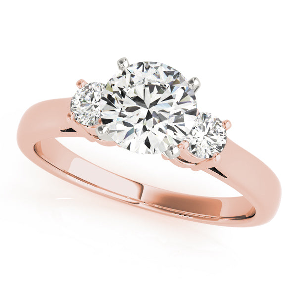 "Past, Present, Future" 3-Stone Lab Diamond Ring in 14k Rose Gold