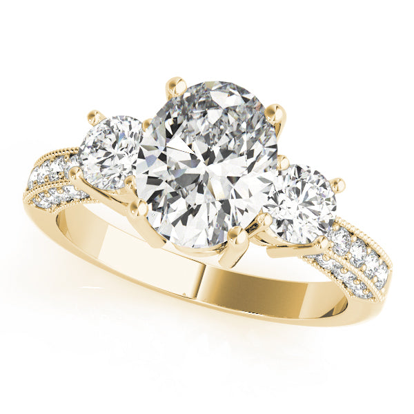 2.75 CT Oval Round Cut | 14K Gold