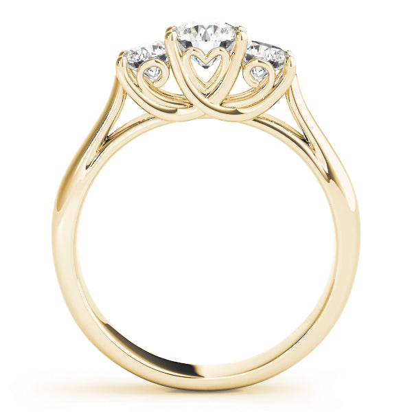 Macro Brilliance: 1.00Ct of Pure Round Sparkle in 14k Yellow Gold