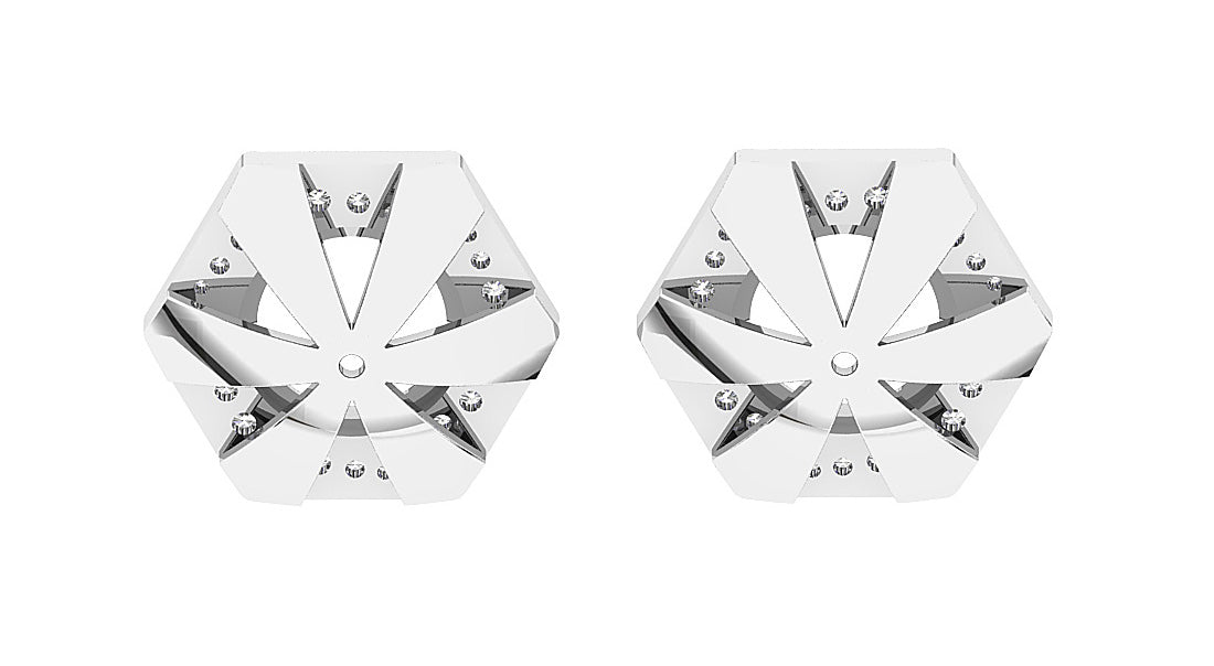 I1/SI1/VS1/VVS1 0.60Carat Natural Diamond Jacket Earring 14K Yellow Gold