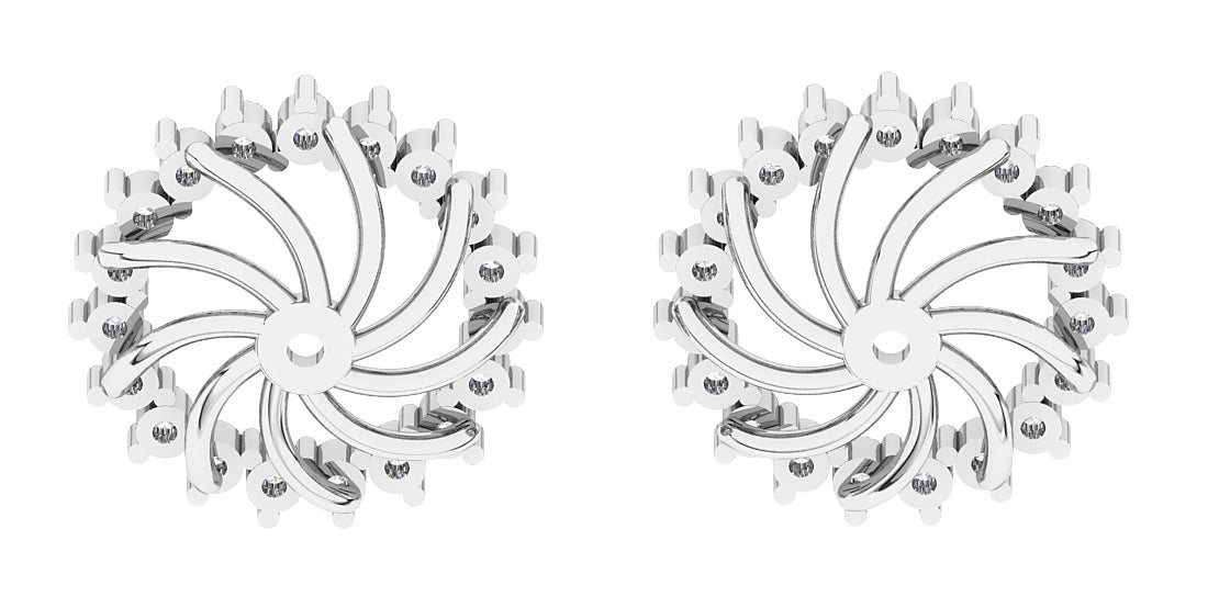 BackSideViewDiamondJacketEarrings