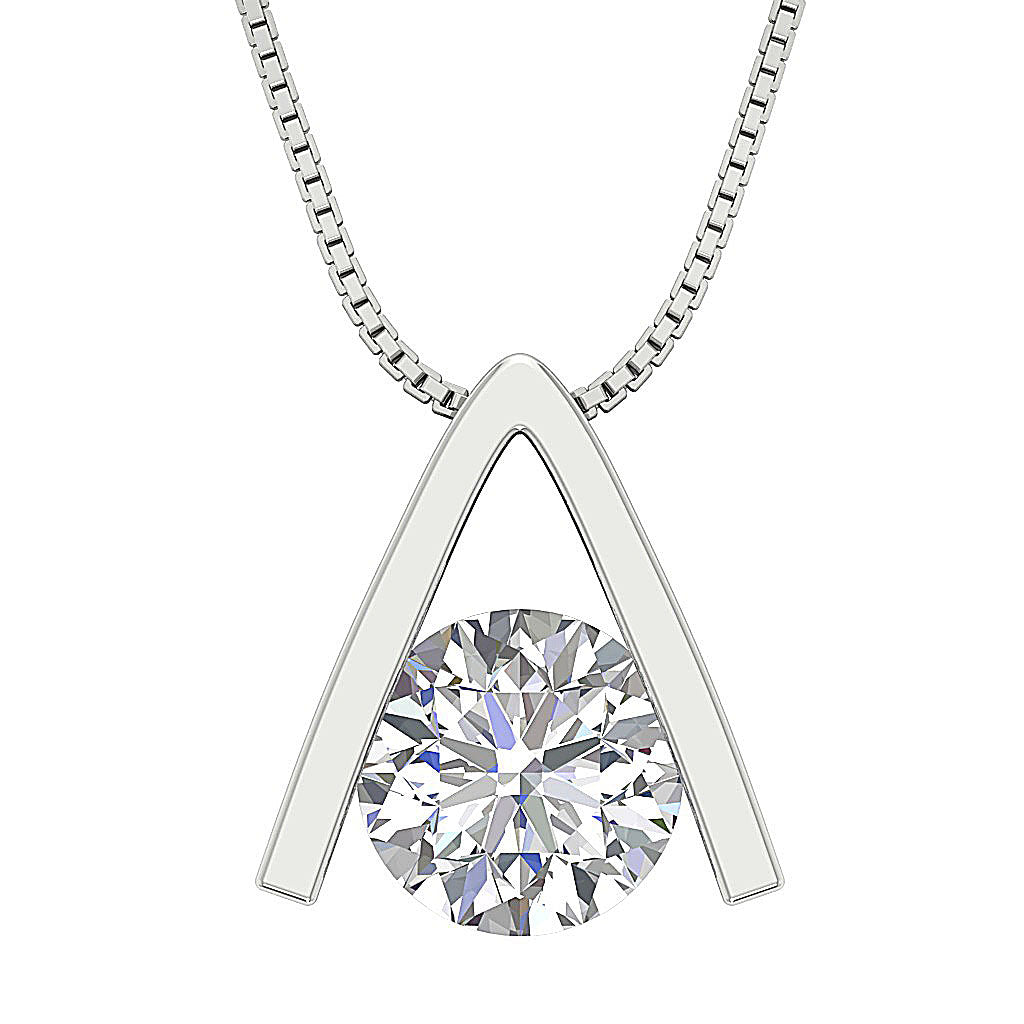 Iconic A-Frame Lab-Grown Diamond Pendant