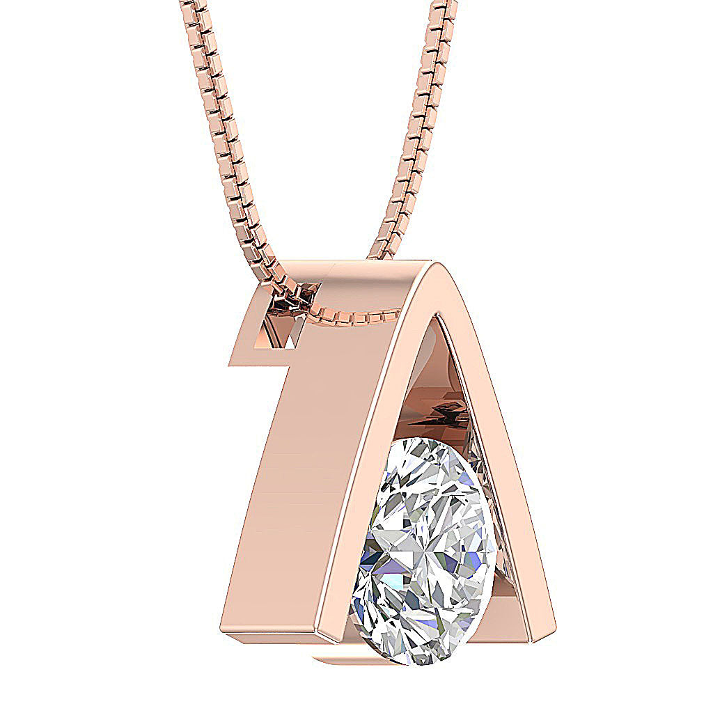 Eco-Friendly Lab-Grown Diamond Jewelry.Hand-Set Round Diamond in Precision Setting