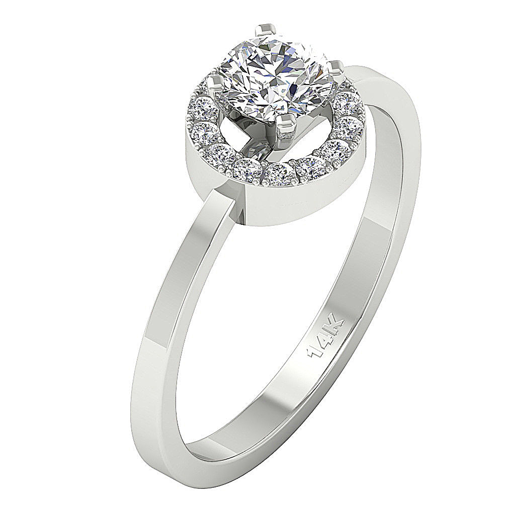 The Briana Simply Stunning Round Diamond 14k Solid Yellow Gold Solitaire Anniversary Ring
